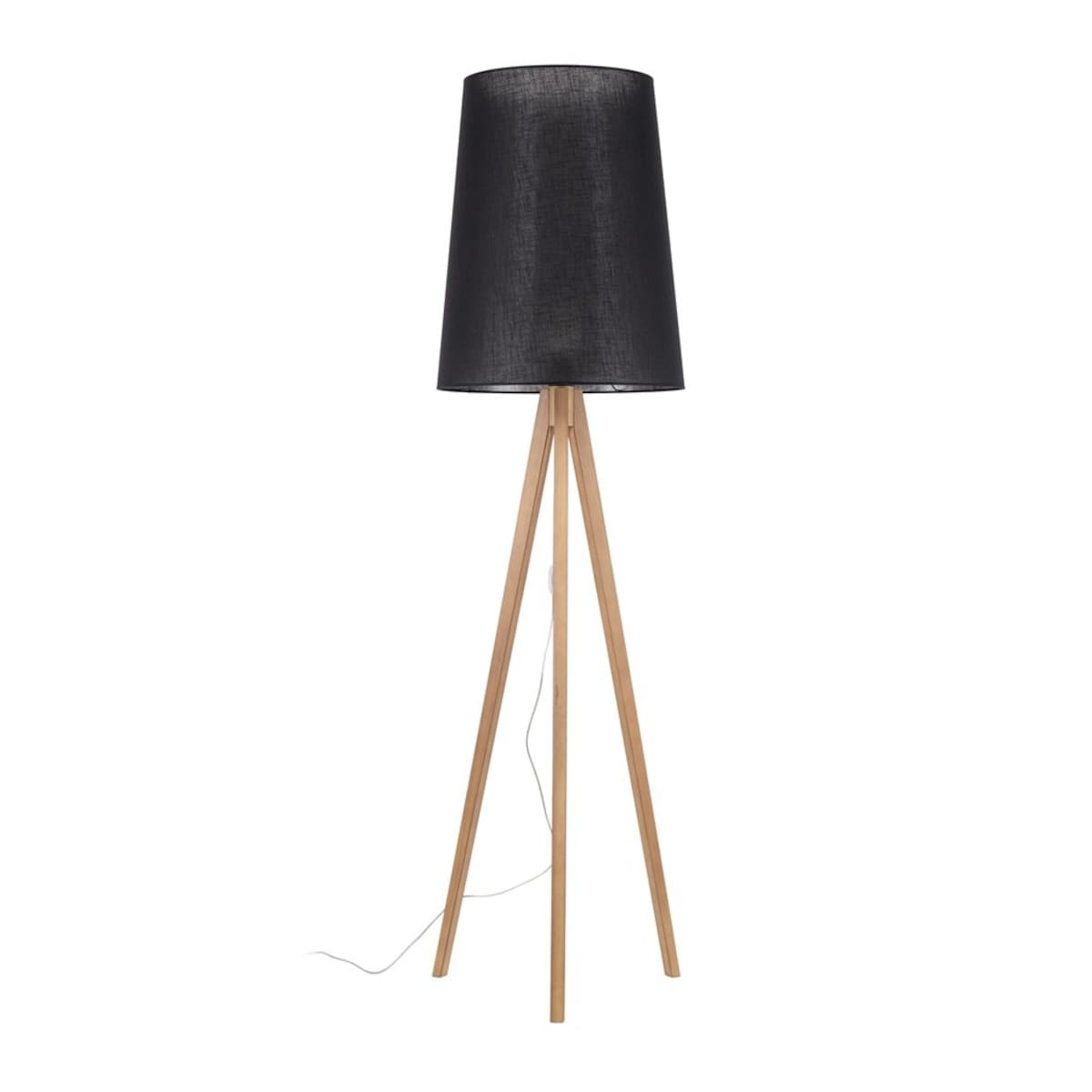 Nowoczesna lampa podłogowa WALZ BLACK 5599 TK Lighting E27 grafitowa 175 cm do salonu i sypialni