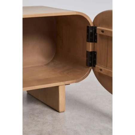 Komoda RTV 220x40 cm z drewna mango Agathe, naturalna