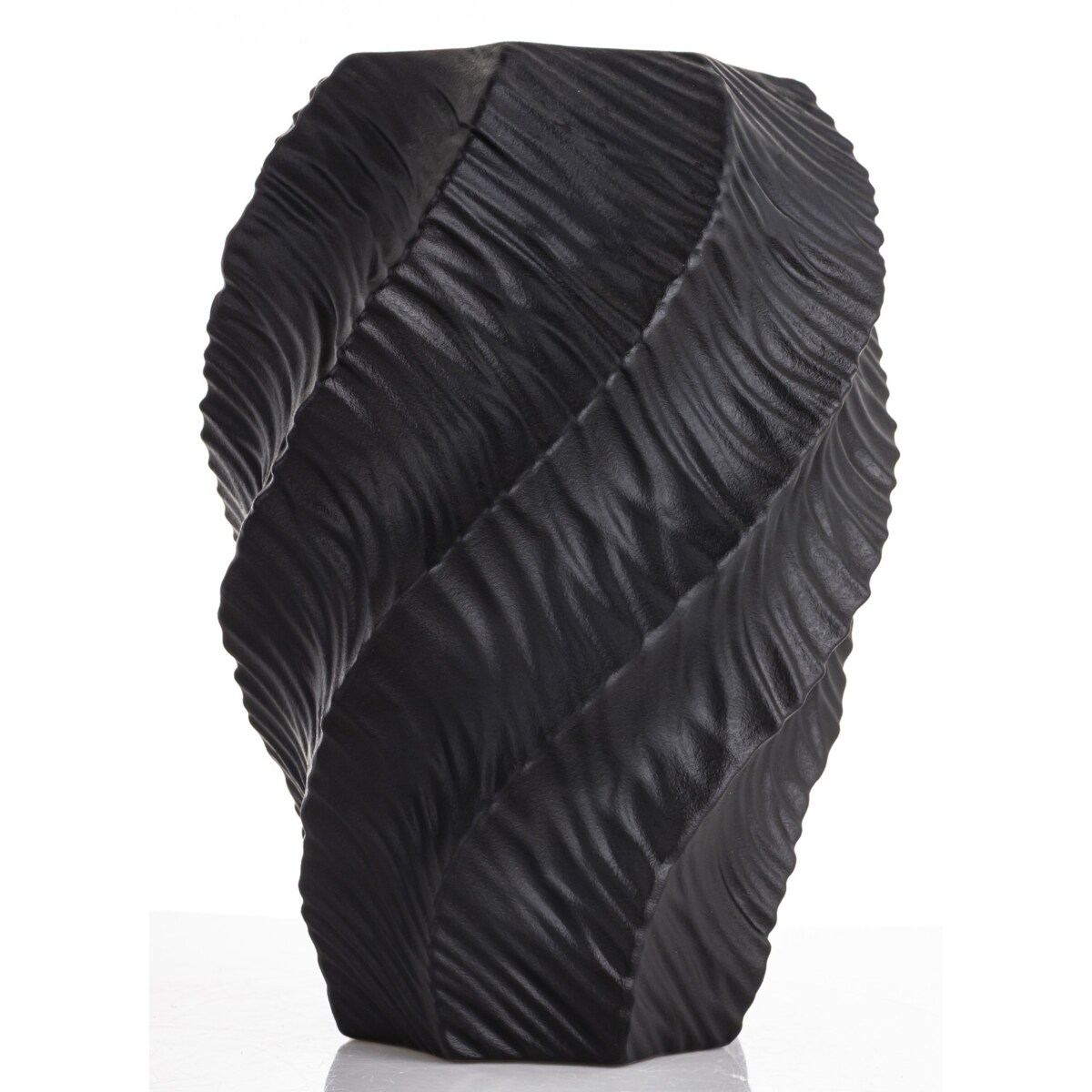 Wazon porcelanowy 35,5x17x12 cm TWISTER czarny