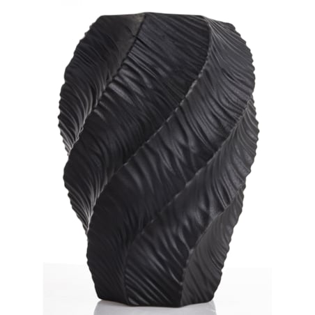 Wazon porcelanowy 35,5x17x12 cm TWISTER czarny