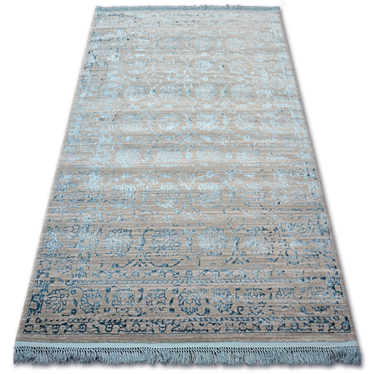 Dywan AKRYL MANYAS 193AA Szary/Niebieski 80x150 cm