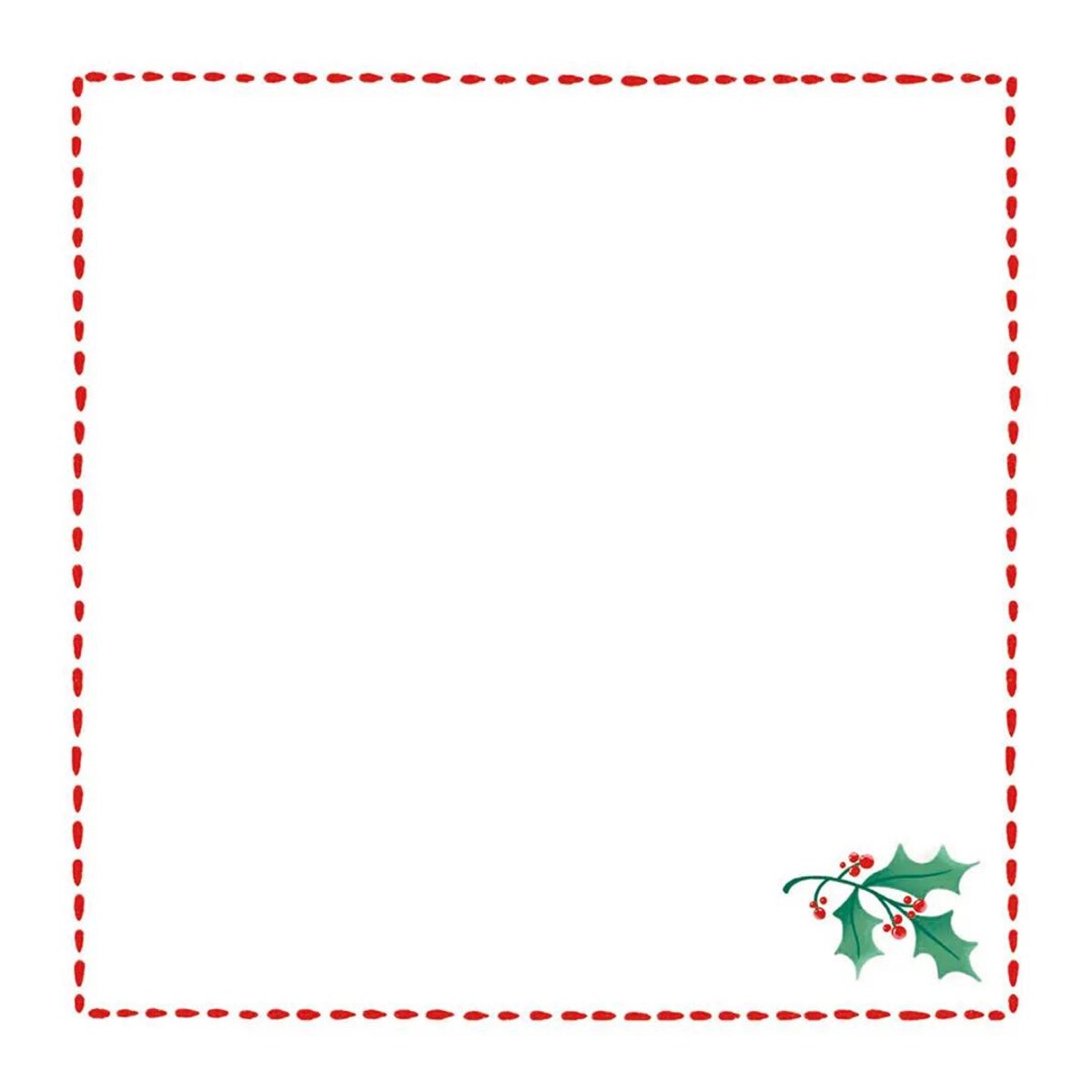 Serwetki świąteczne - Minimalistyczna jemioła (2szt.)