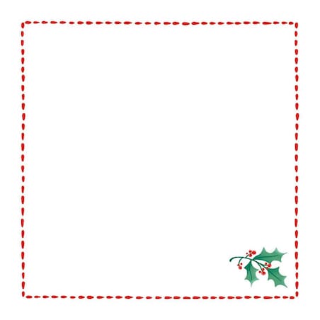 Serwetki świąteczne - Minimalistyczna jemioła (2szt.)