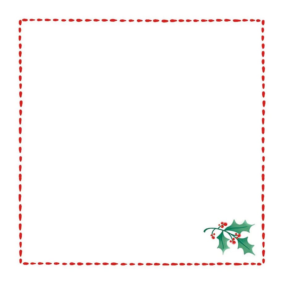 Serwetki świąteczne - Minimalistyczna jemioła (2szt.)