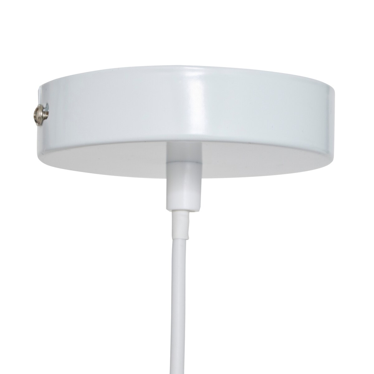 Lampa wisząca z bawełny ADELIA, 58 x 56 x 100 cm, biały