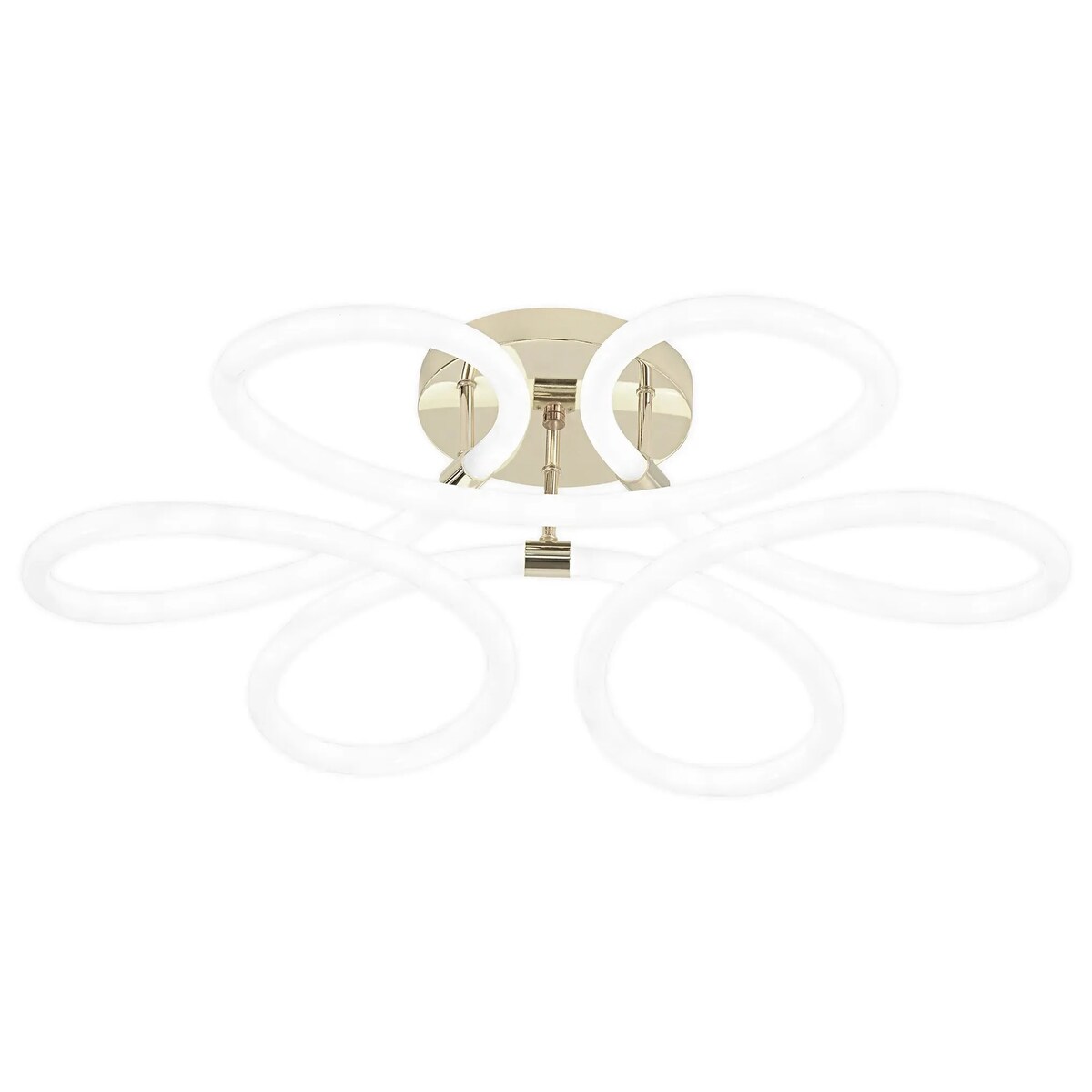 Lampa Sufitowa Led G023-C Złoty, Metal, Tworzywo Sztuczne