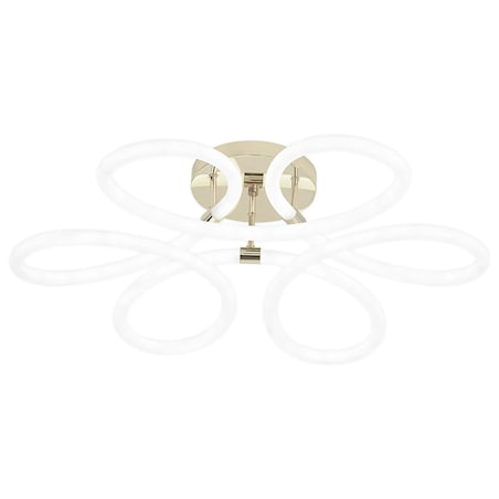 Lampa Sufitowa Led G023-C Złoty, Metal, Tworzywo Sztuczne