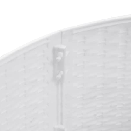 vidaXL Osłona pod choinkę, biała, Ø56x23 cm, plastikowa