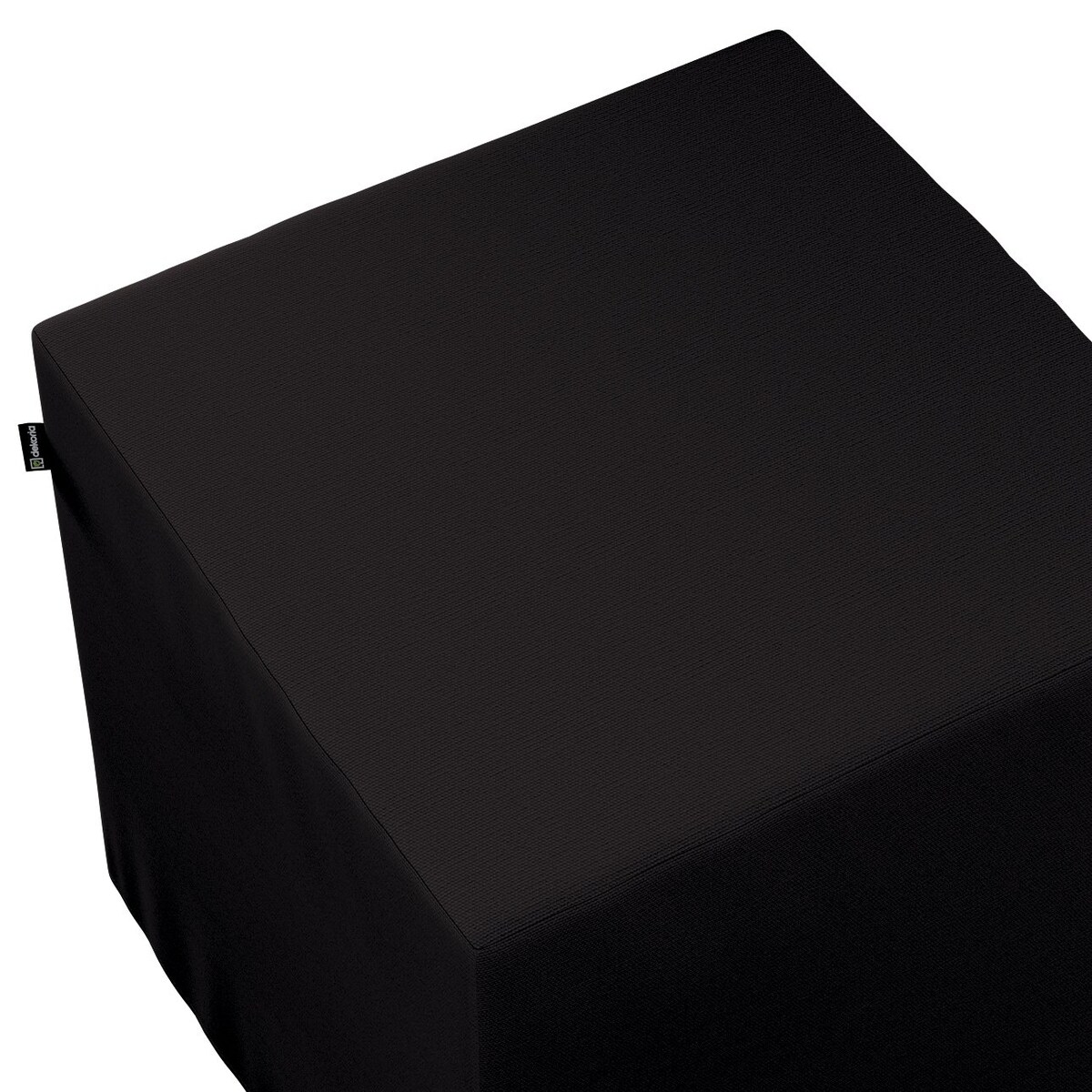 Pufa kostka, Black (czarny), 40 x 40 x 40 cm, Cotton Panama