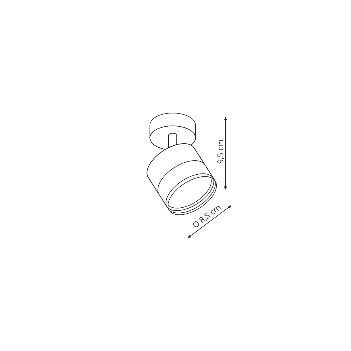 Lampa sufitowa Light Prestige Kendal czarny 1 x GX53 1 szt.