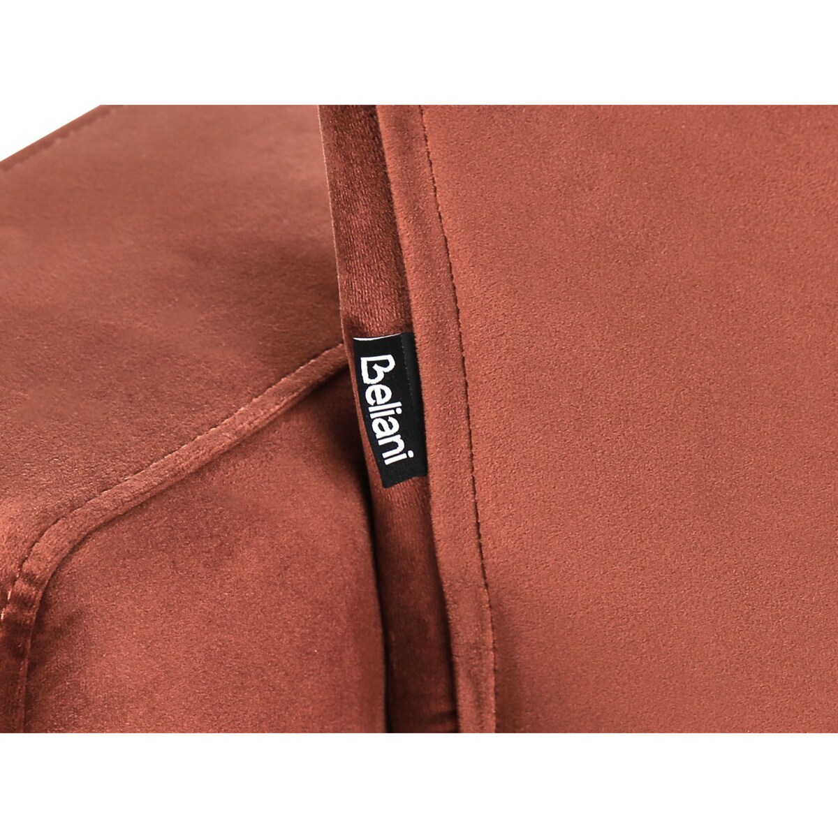 Sofa w kształcie U ALNES Jasnoczerwony Welur dla 6 osób Symetryczny