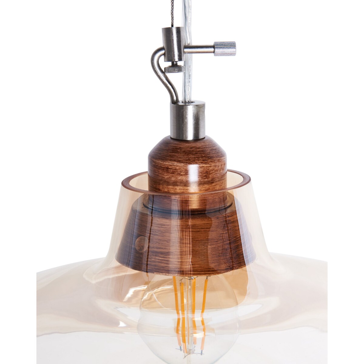 Lampa wisząca ALIKOS Szkło Złoty