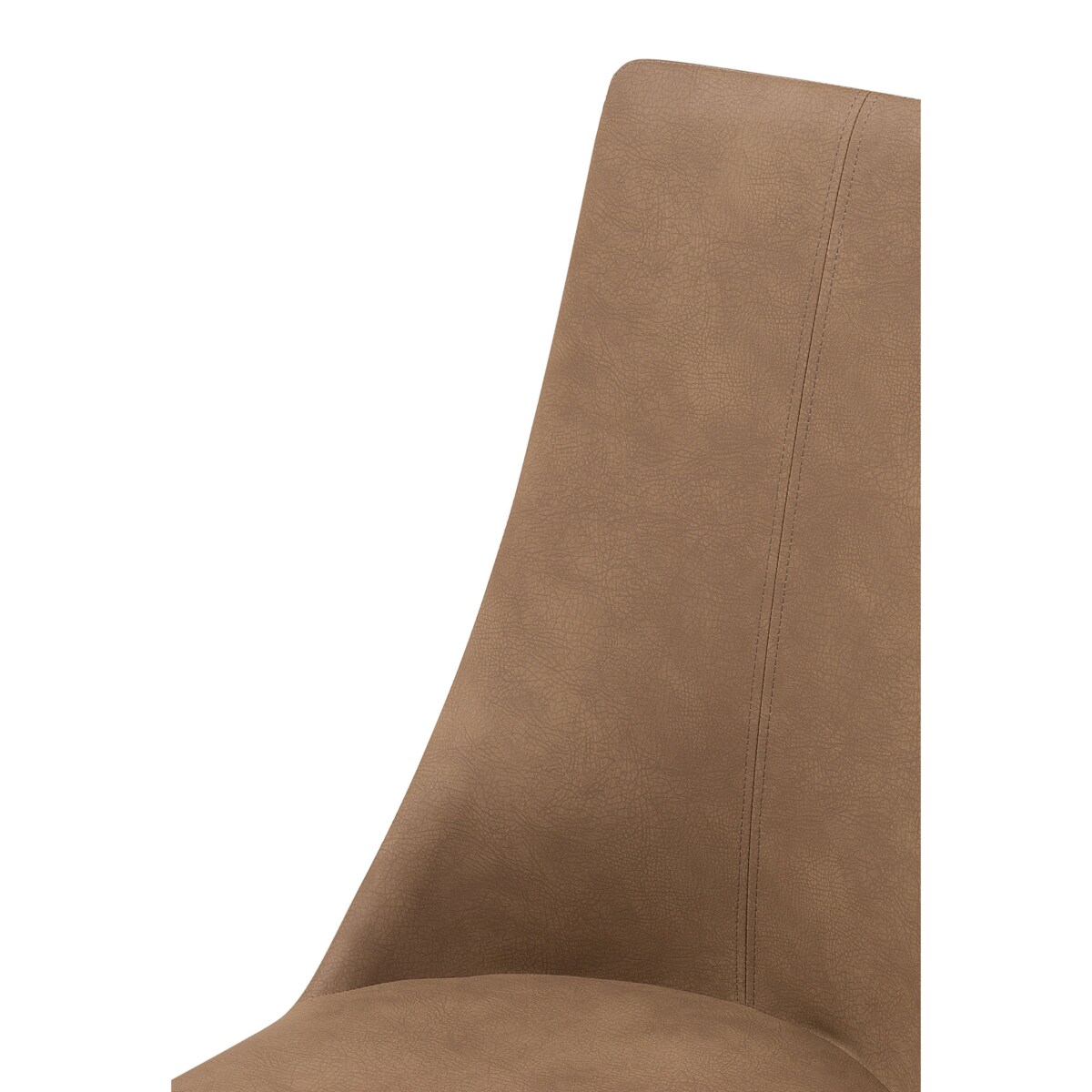 Zestaw 2 krzeseł do jadalni ekoskóra jasnobrązowy CLAYTON