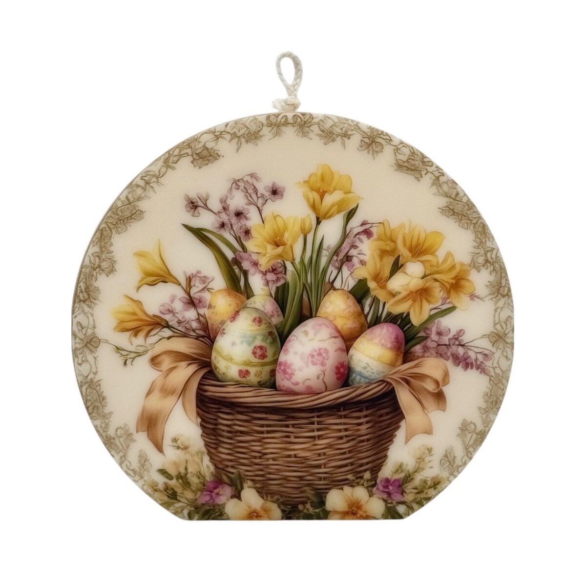 Świeca na Wielkanoc pisanki wielkanocne