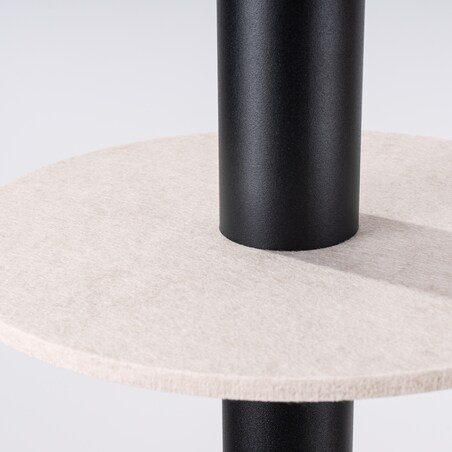 Lampa wisząca PELTA 1 czarna/beżowa