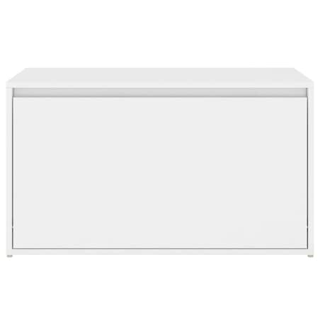 vidaXL Ławka do przedpokoju, biała 80x40x45 cm materiał drewnopochodny