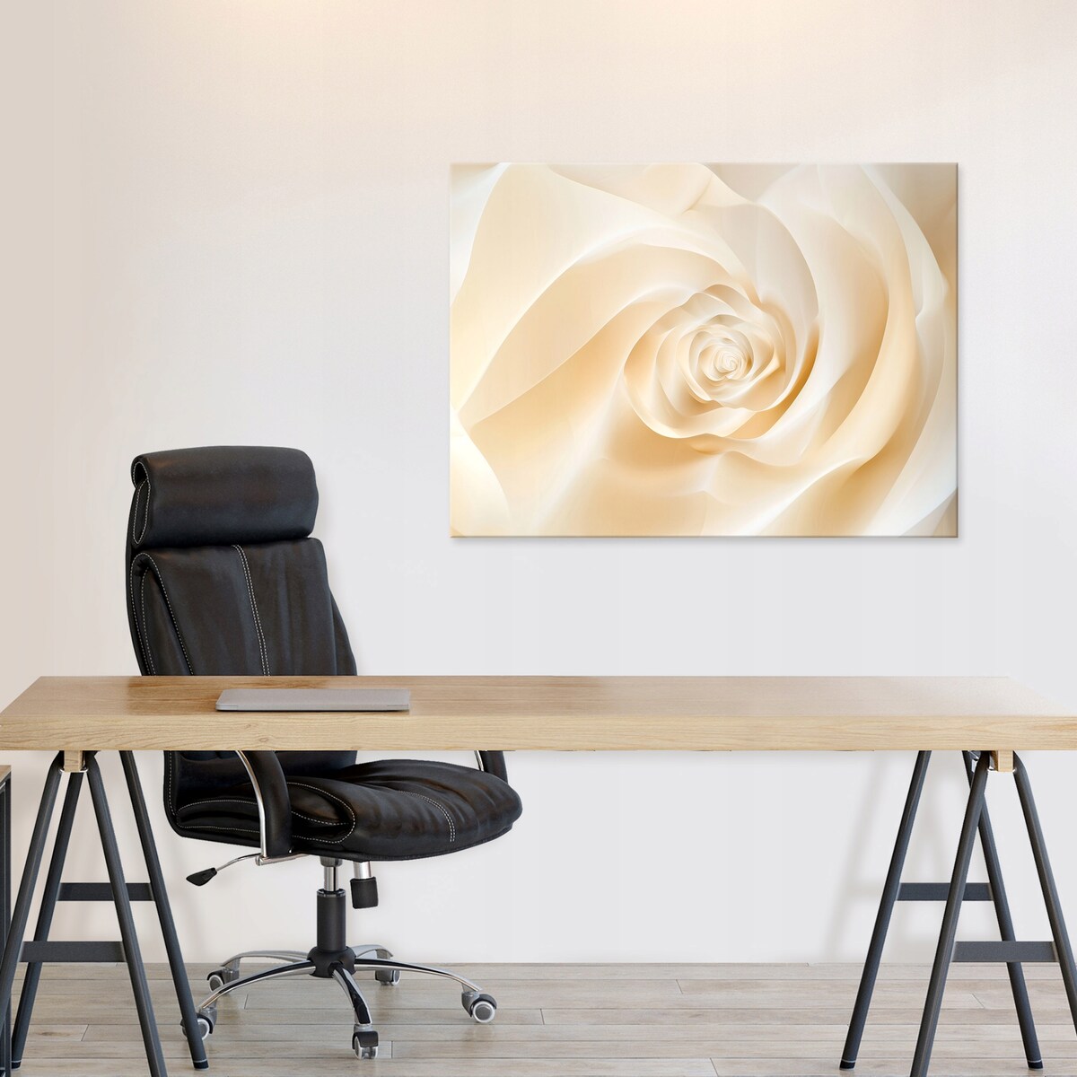 Obraz Do Sypialni Salonu Na Płótnie Abstrakcja 3D Beżowy 120x80