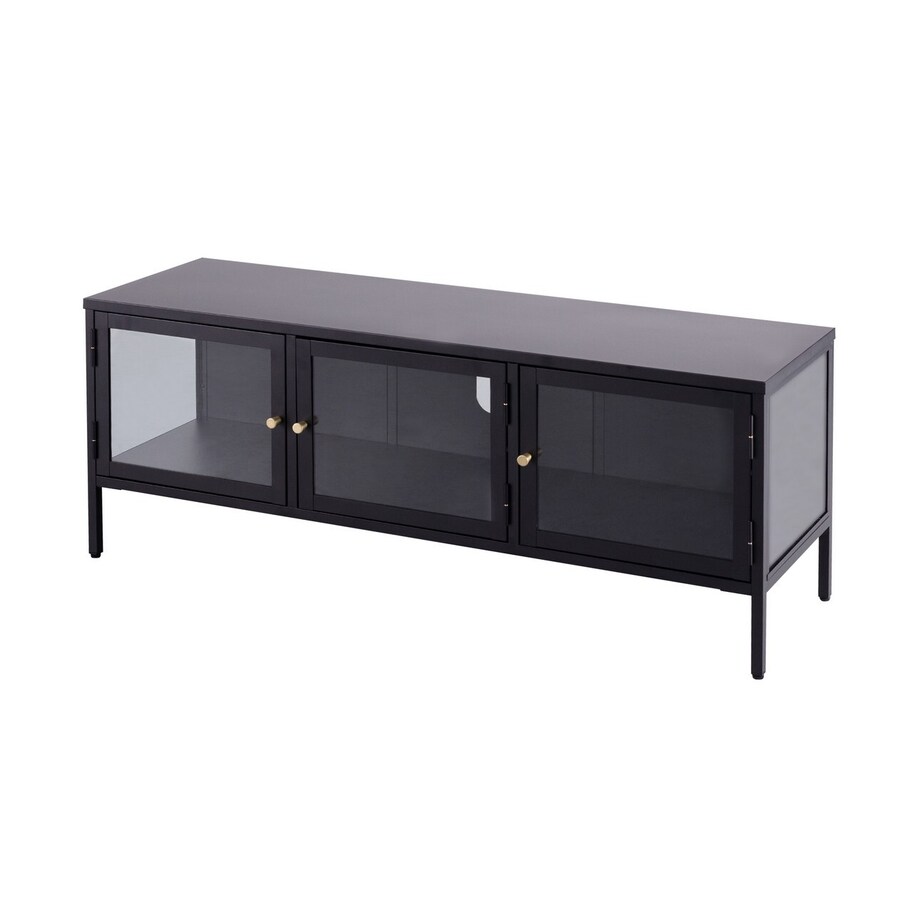 Szafka RTV Xappa black, 132 x 40,5 x 52 cm