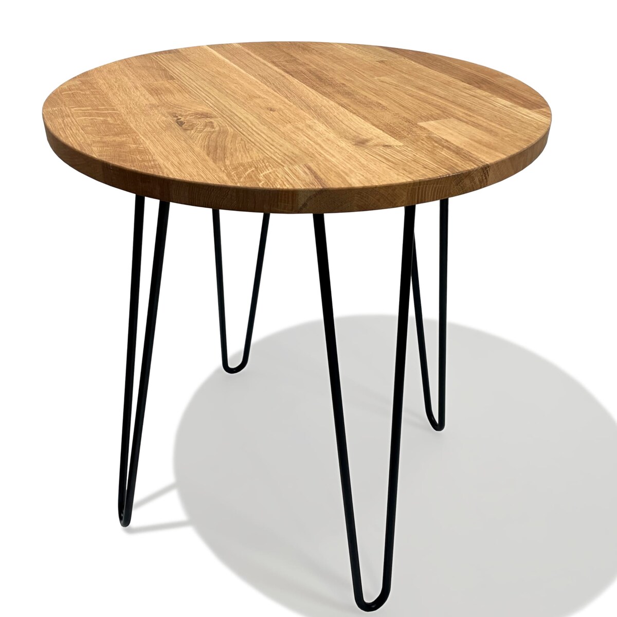 Stolik kawowy Tavolo dębowy LOFT okrągły 50cm