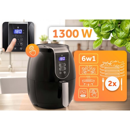 Frytkownica beztłuszczowa AIR FRYER mocna 3.6l Berdsen