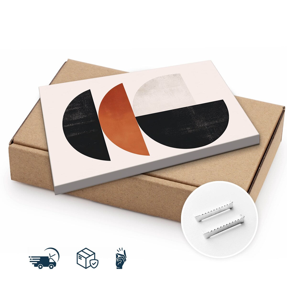 Obraz Do Salonu Sypialni Figury Geometryczne Styl Boho Abstrakcja 70x50cm