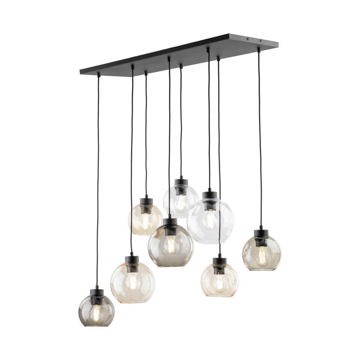 Molekułowa lampa wisząca Cubus 2834 TK Lighting loft wielopunktowa szklana
