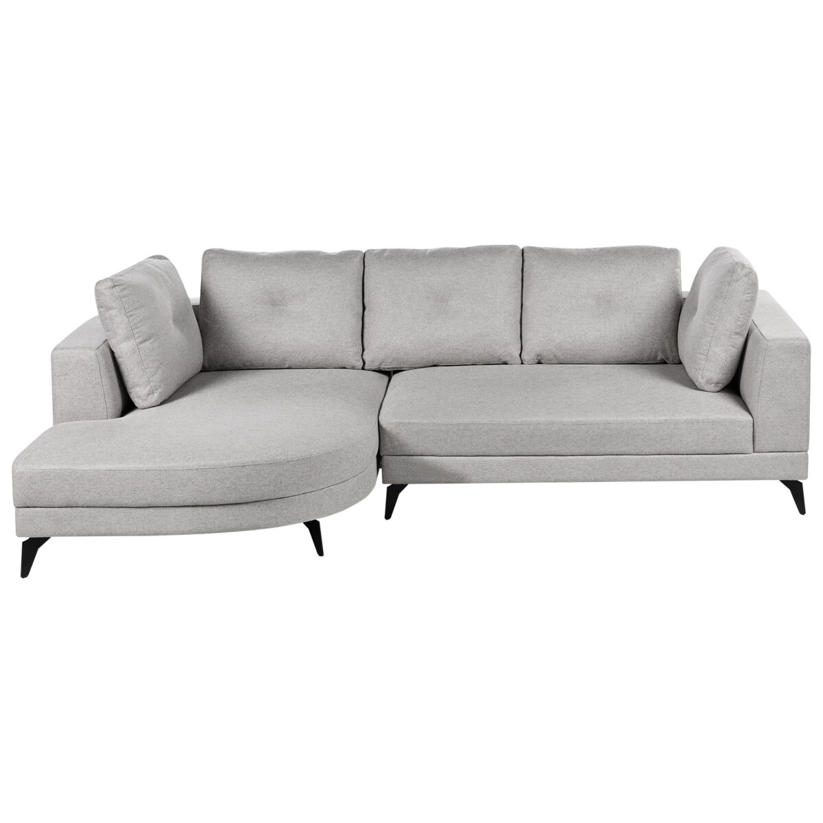 Narożnik dla 3 osób MARUM Len syntetyczny Szary Prawostronny