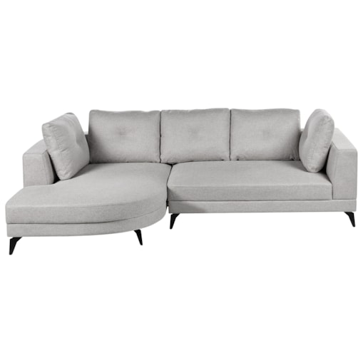 Narożnik dla 3 osób MARUM Len syntetyczny Szary Prawostronny