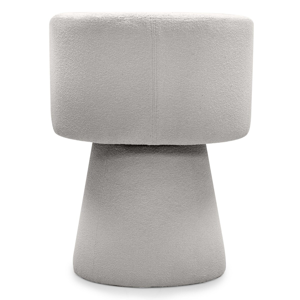 Krzesło obrotowe beżowoszare bouclé Nalf