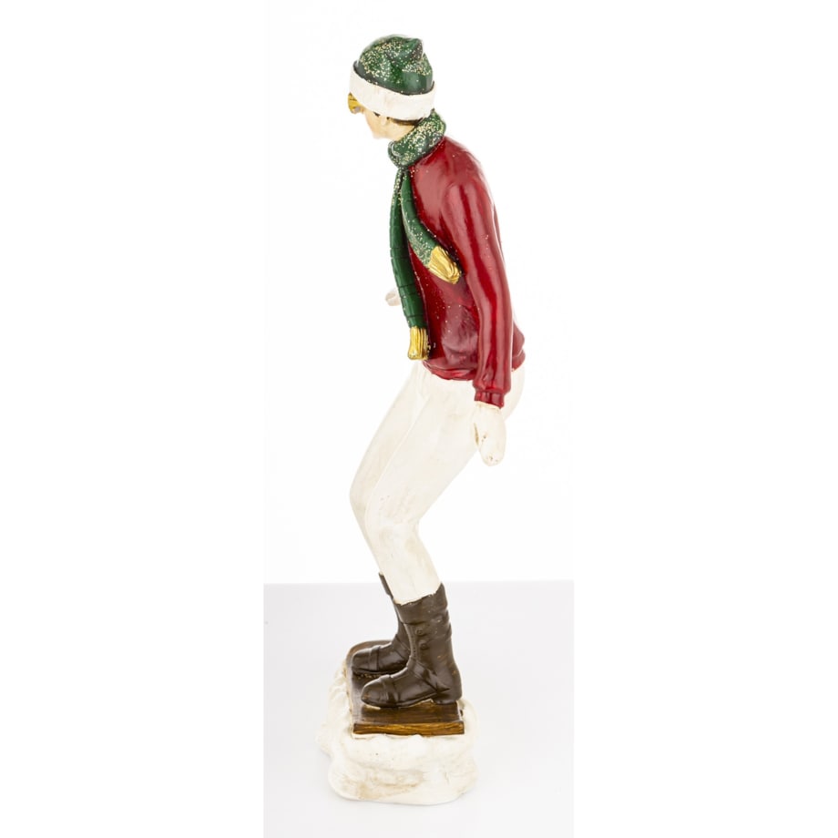 Dekoracja - figurka 25x13,5x5,5 cm SNOWBORDZISTA