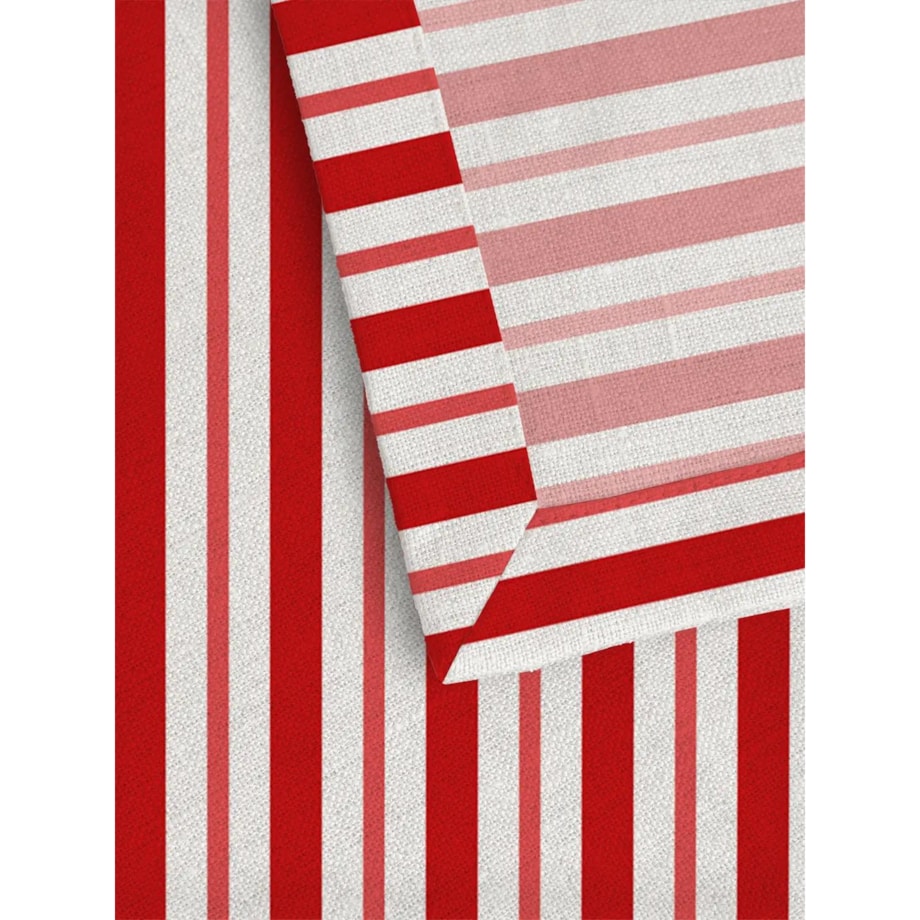 Serwetki świąteczne - klasyczne czerwone świąteczne paski (2szt.)