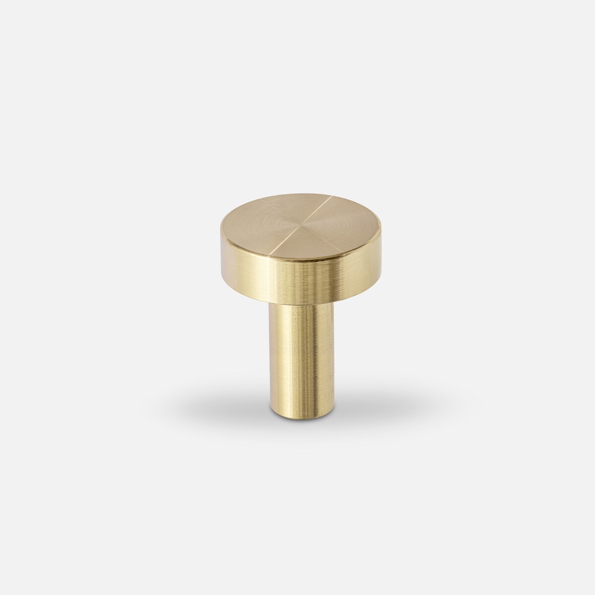 NENA S uchwyt jednopunktowy mosiężny szczotkowany nielakierowany