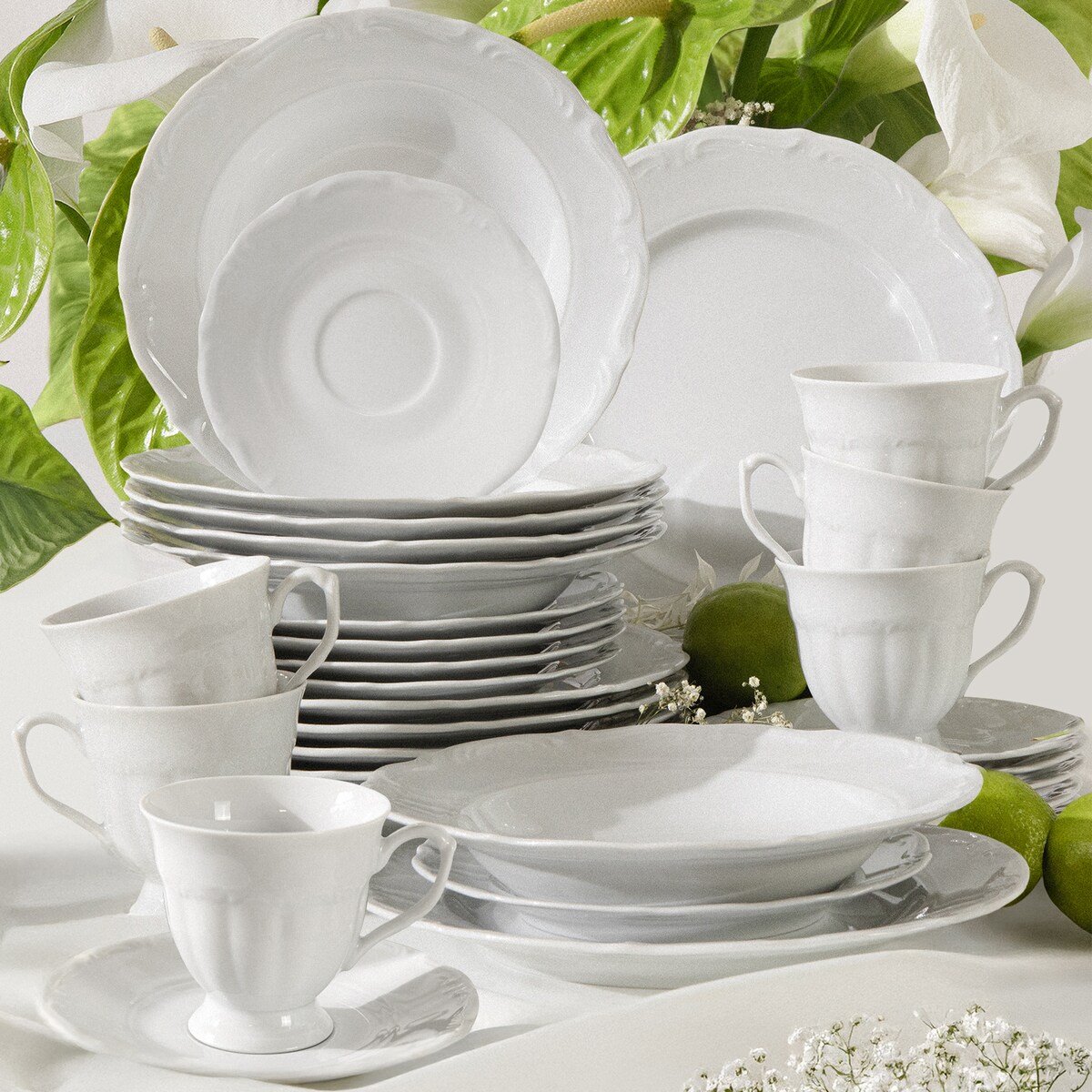 Zestaw obiadowo-kawowy 6 os. (30 el.) MARIA TERESA
