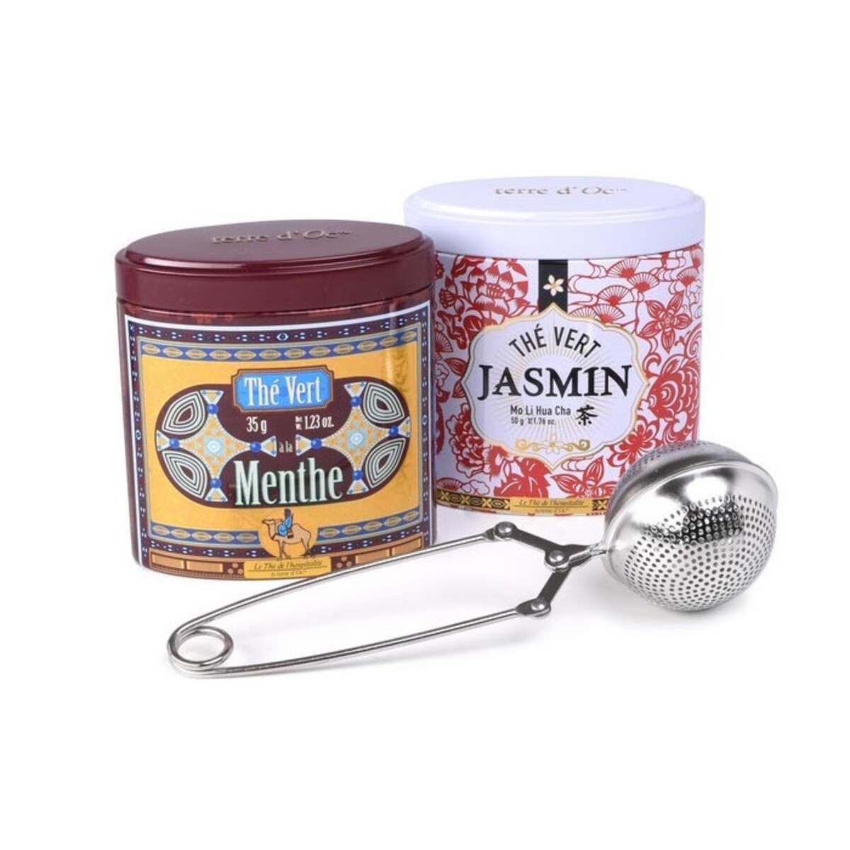 Zestaw prezentowy: 2 herbaty + zaparzaczka Hospitality, terre d'Oc