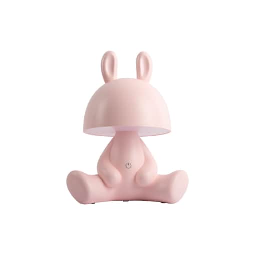 Lampka nocna LED 27x17x22 cm CONIGLIETTO różowa
