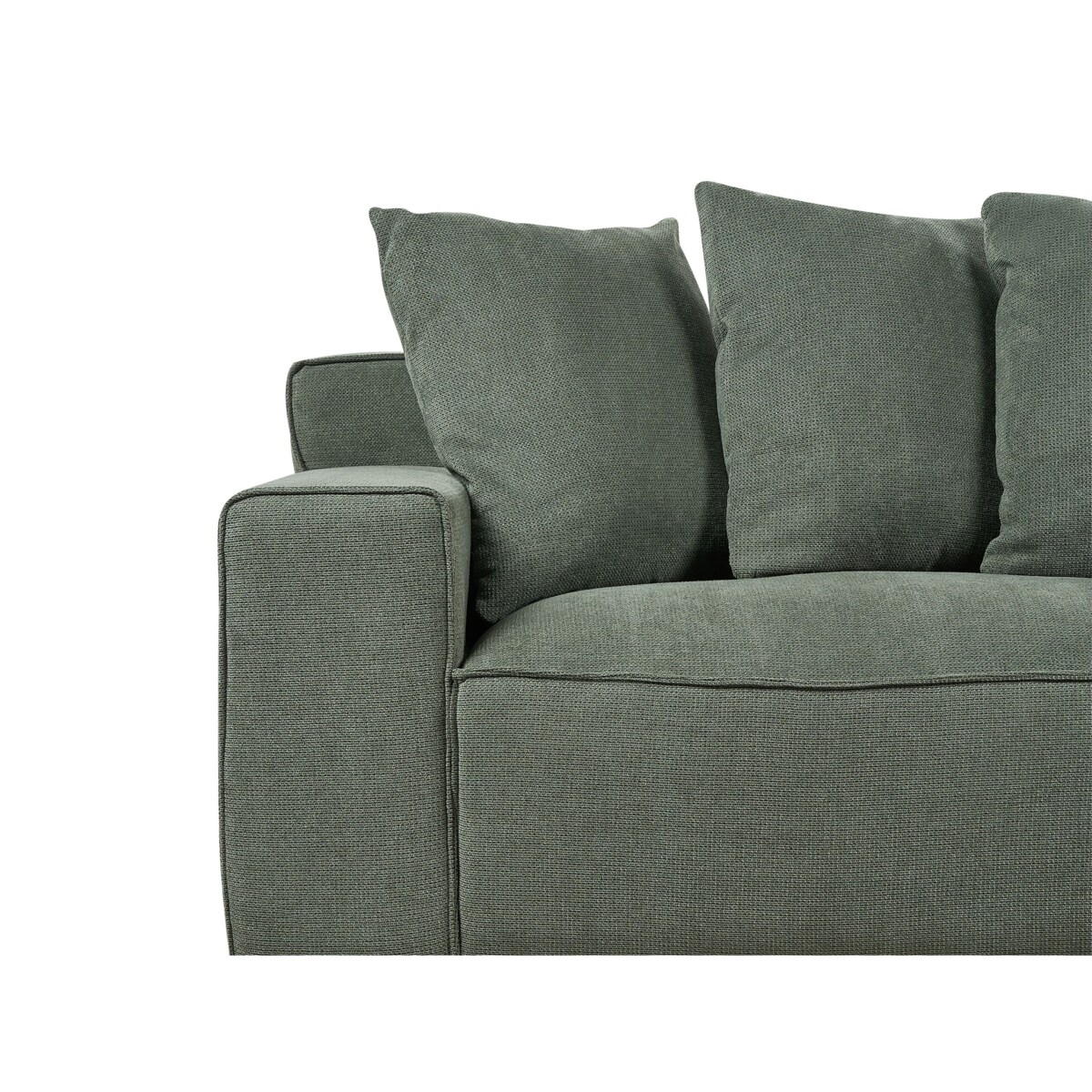 Sofa VISKAN Szenil Ciemnozielony dla 3 osób