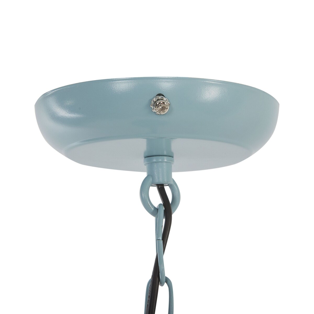 Lampa wisząca metalowa niebieska DIDESSA