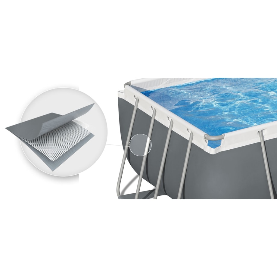 Basen ogrodowy stelażowy pompa piaskowa 404x201x100cm Bestway zestaw 17w1