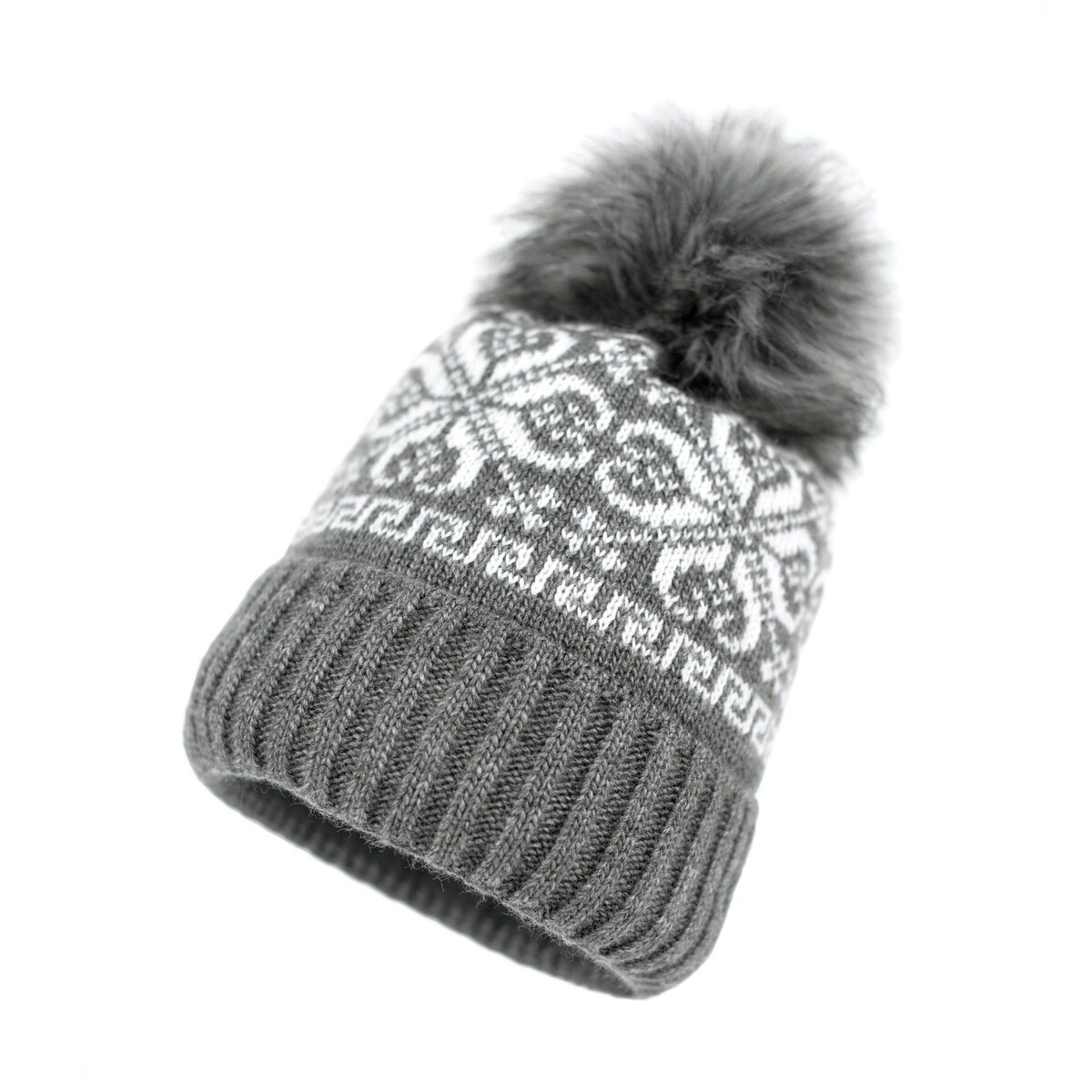 Czapka Grudniowy Poranek Szara Szary, Uniwersalny