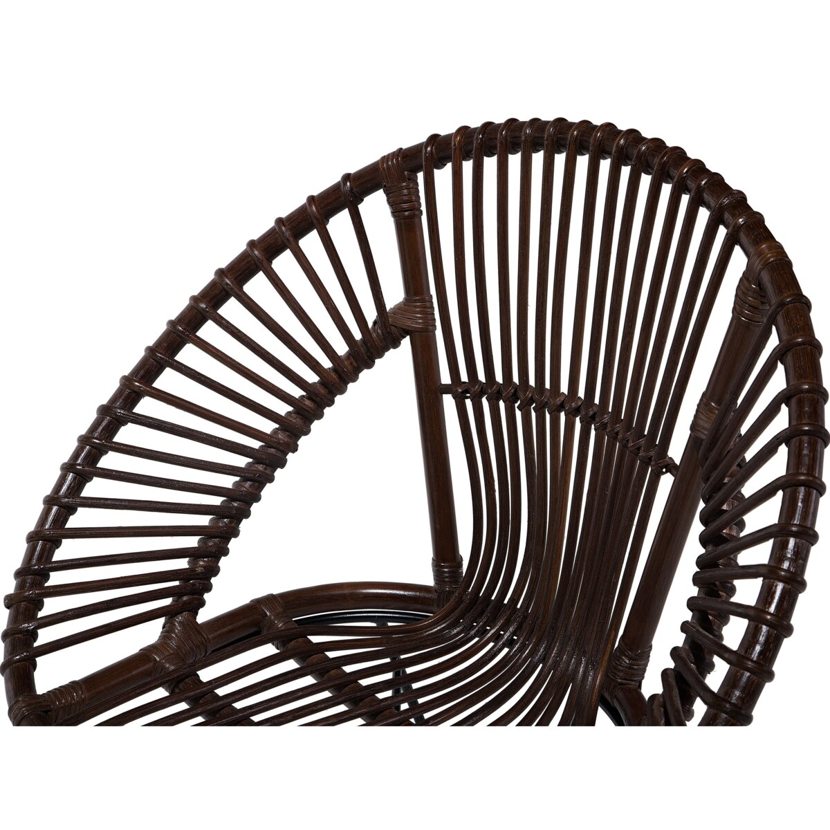 Krzesło rattanowe brązowe SARITA