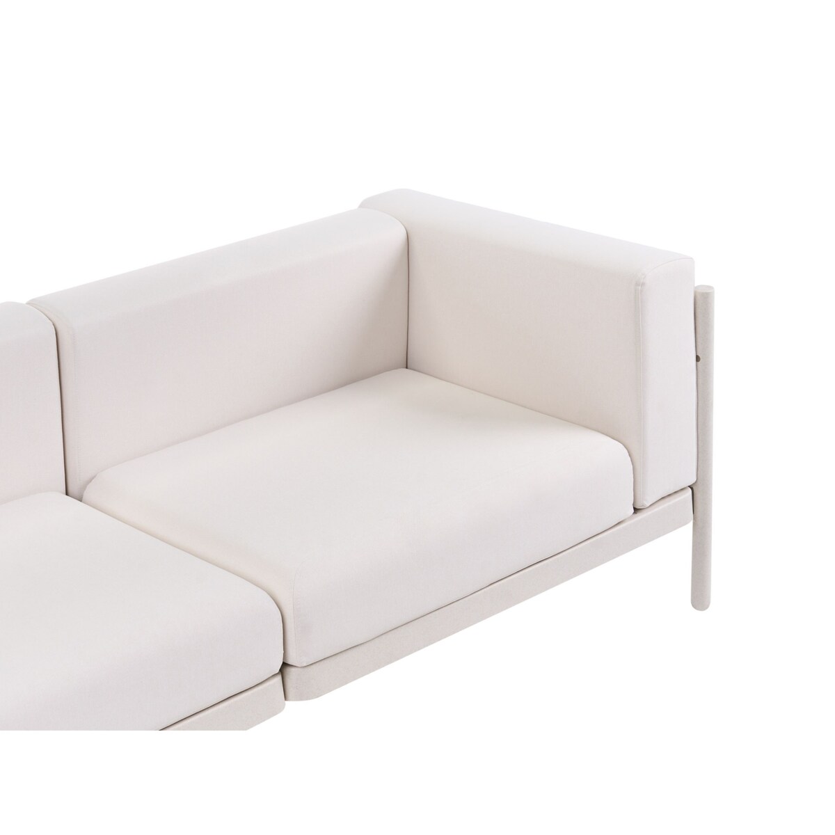 Sofa ogrodowa dla 3 osób FERRETTI Jasnobeżowy