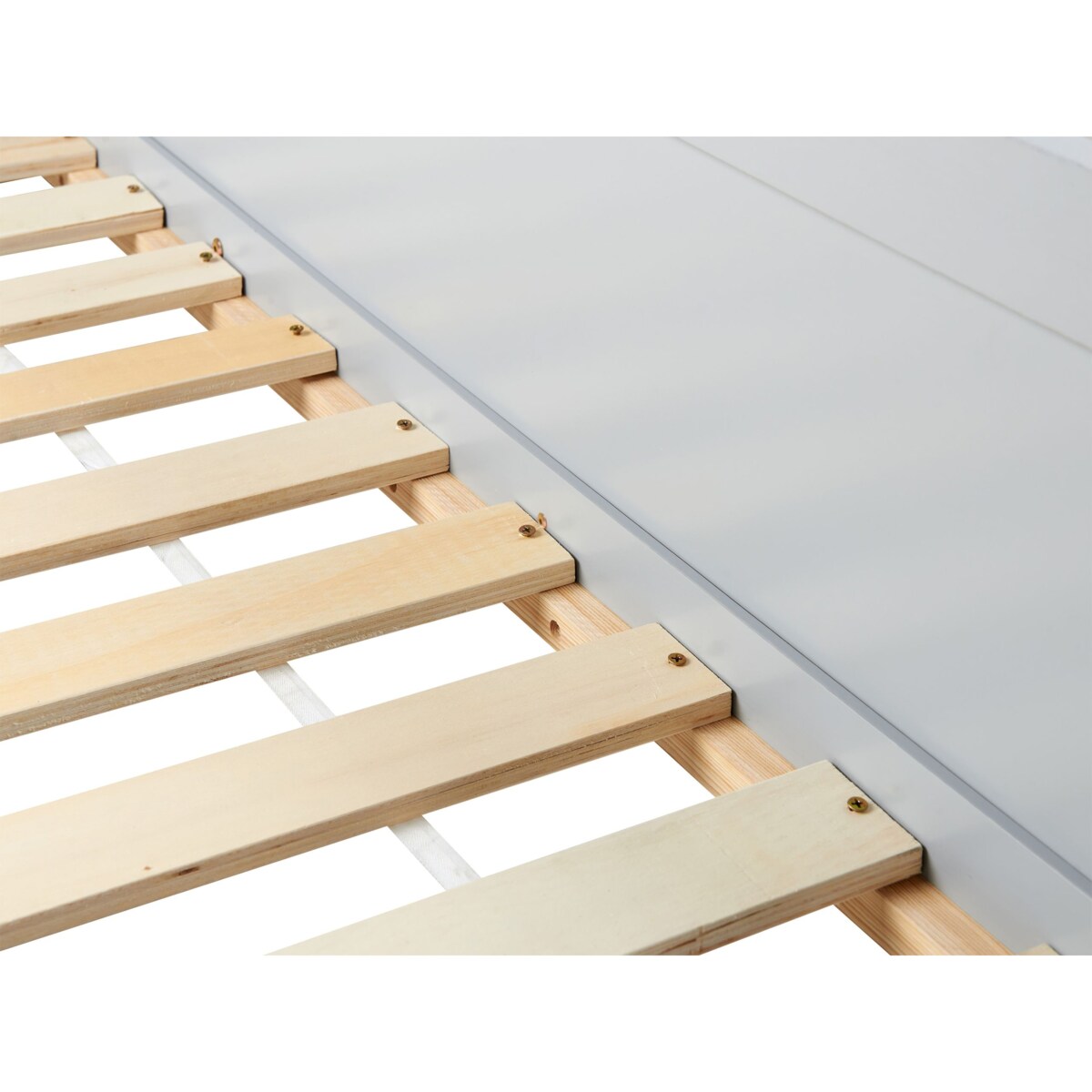 Łóżko na antresoli Domek Drewno DIENNE 90 x 200 cm Szary