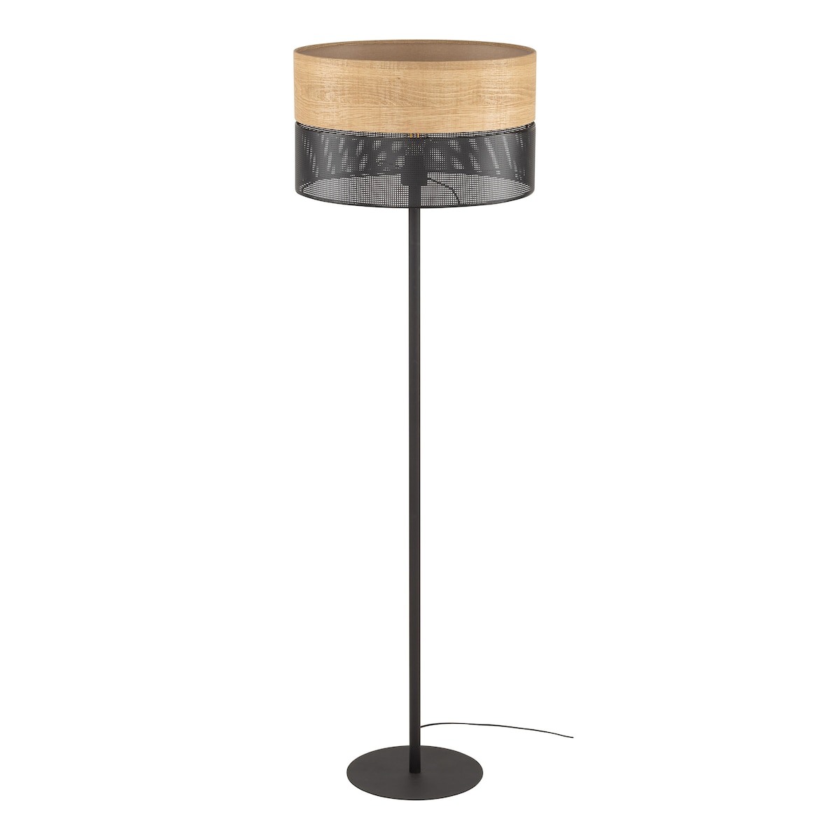 Lampa podłogowa TK Lighting NICOL 55123 beżowo-czarna E27 159 cm nowoczesna do salonu i sypialni