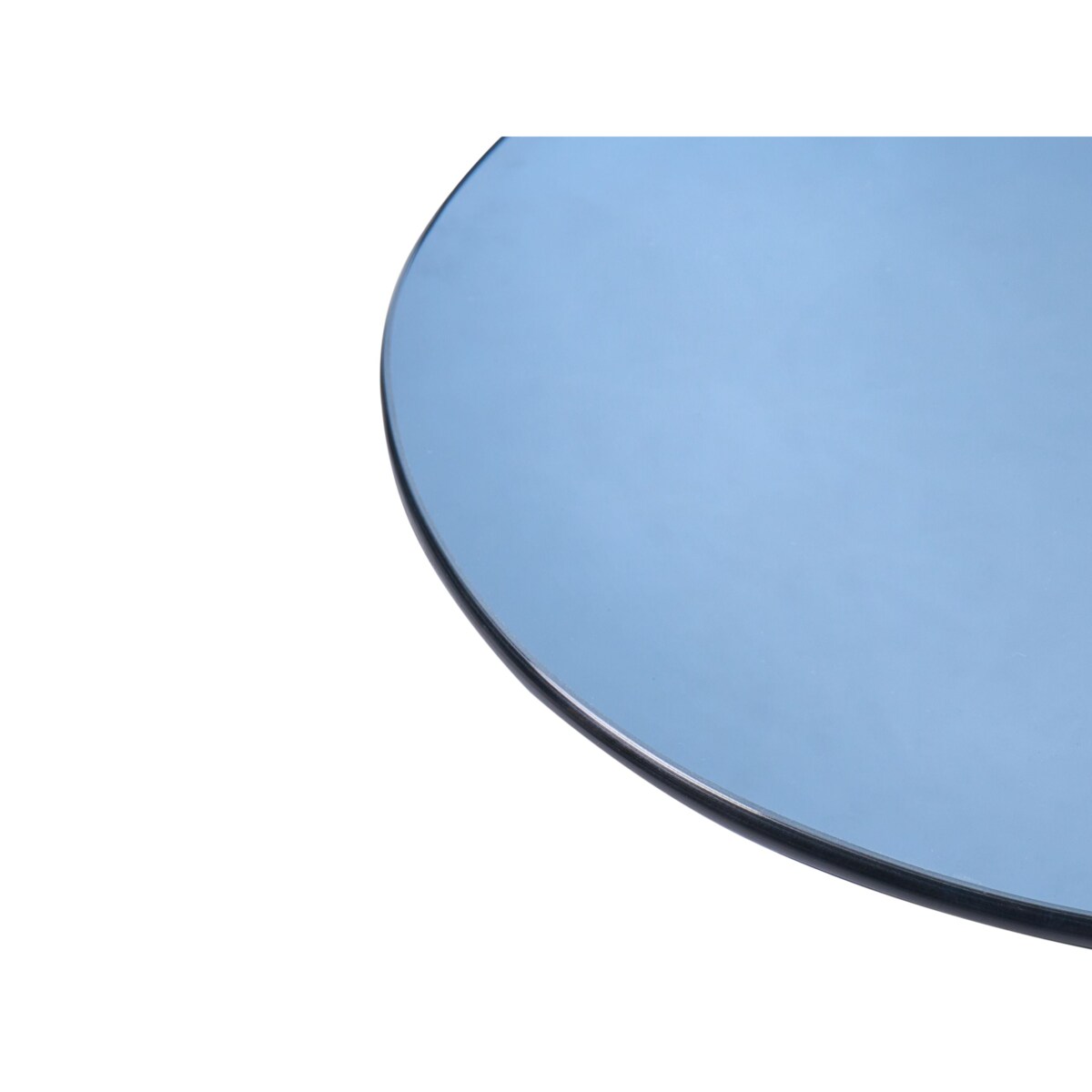 Stolik pomocniczy MINTO Szkło hartowane Niebieski Z kółkami