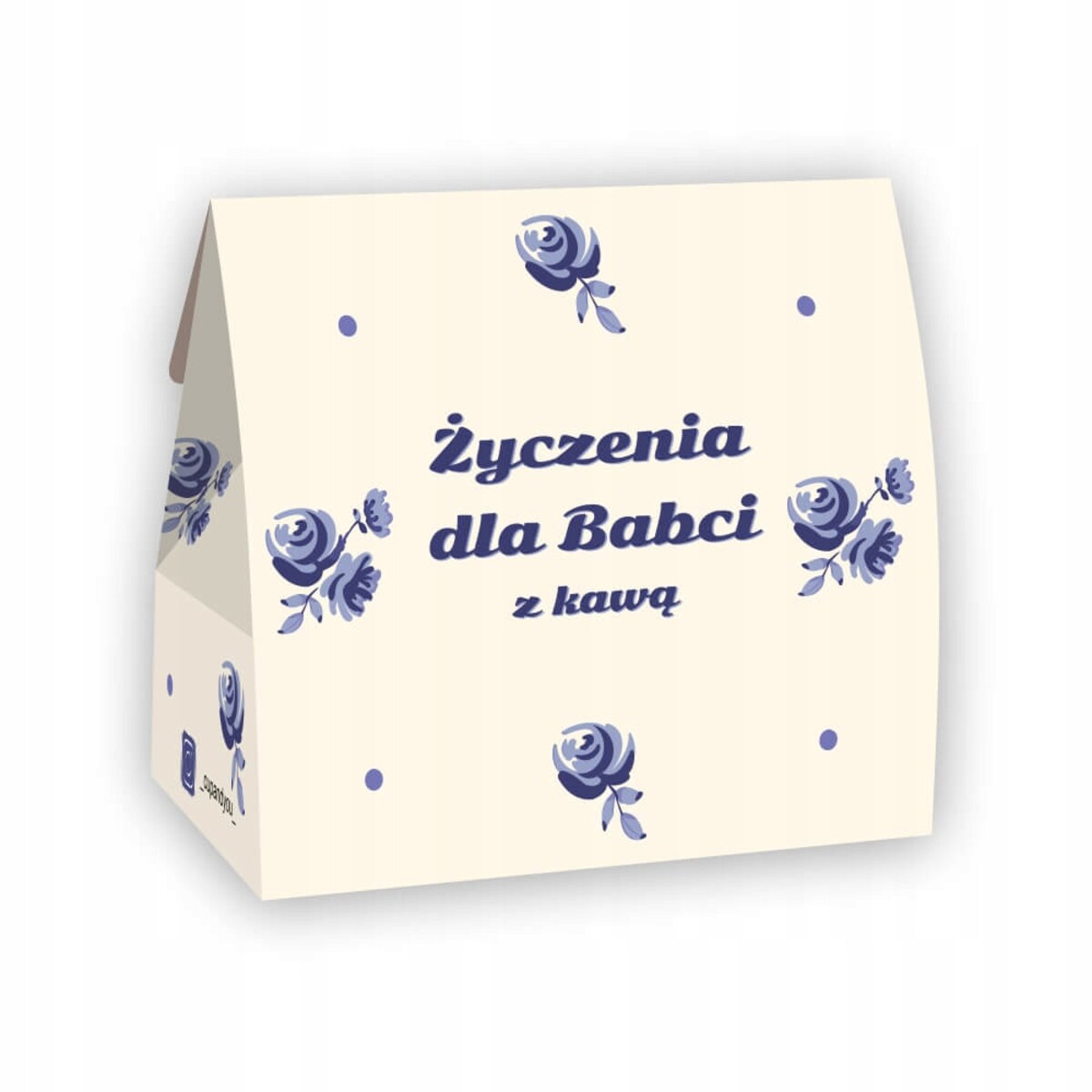 MAŁY ZESTAW PREZENTOWY BOX DLA BABCI 5 SMAKÓW KAW MIELONYCH W SASZETKACH PO 10 GRAM - PREZENT UPOMINEK NA DZIEŃ BABCI 60 70 80 90 100 URODZINY