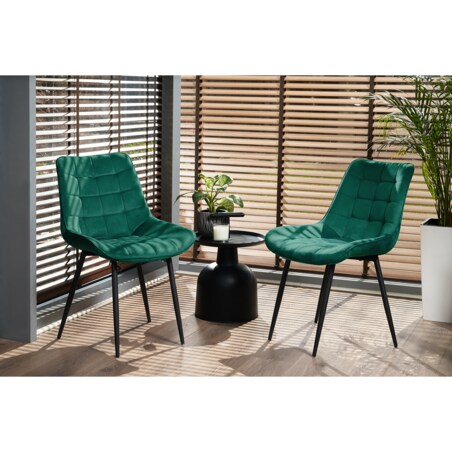 2 X Krzesło Do Jadalni Kuchni Salonu Do Jadalni Kuchni Stołu Zestaw Komplet Misty Zielone