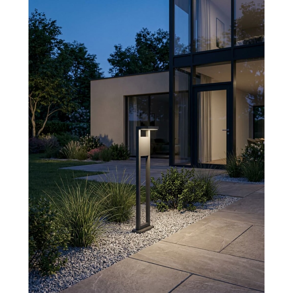 Lampa ogrodowa stojąca K-8252 z serii BERGAMO GREY