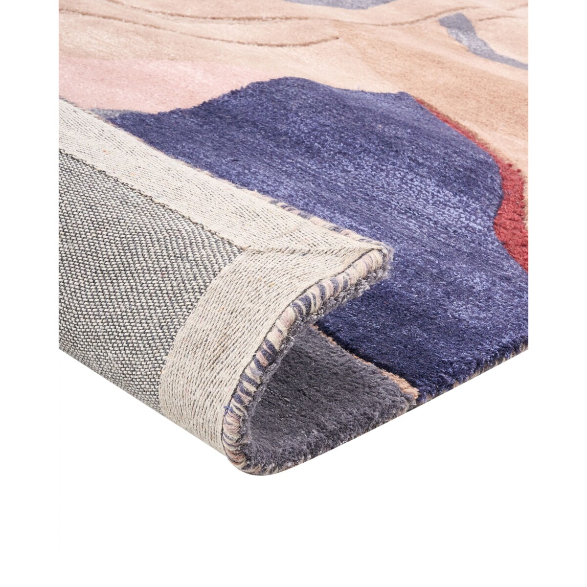 Dywan ALMORA Beżowy/ niebieski 160 x 230 cm Wiskoza