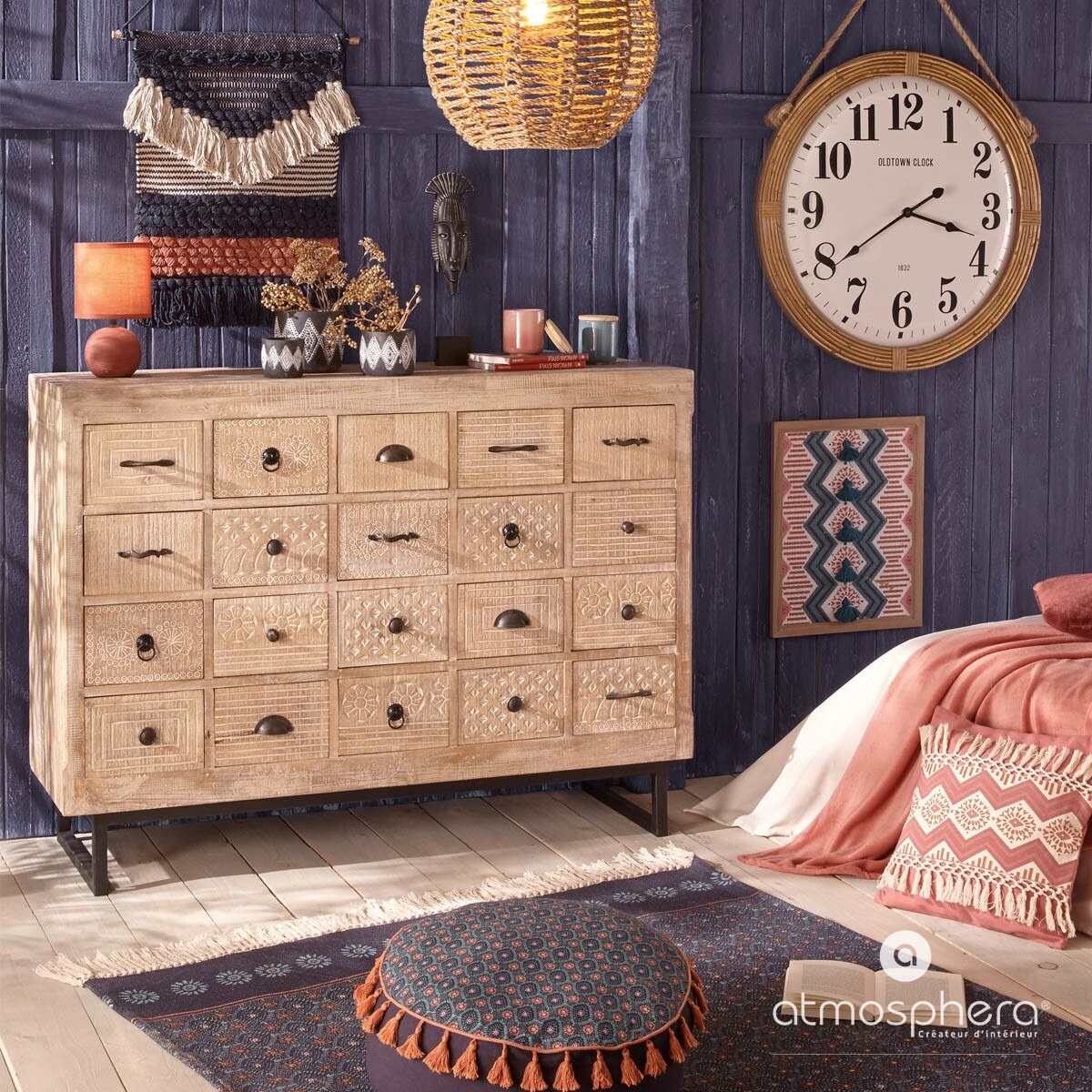 Lampa stołowa ceramiczna BOULE GRIS, 25 cm