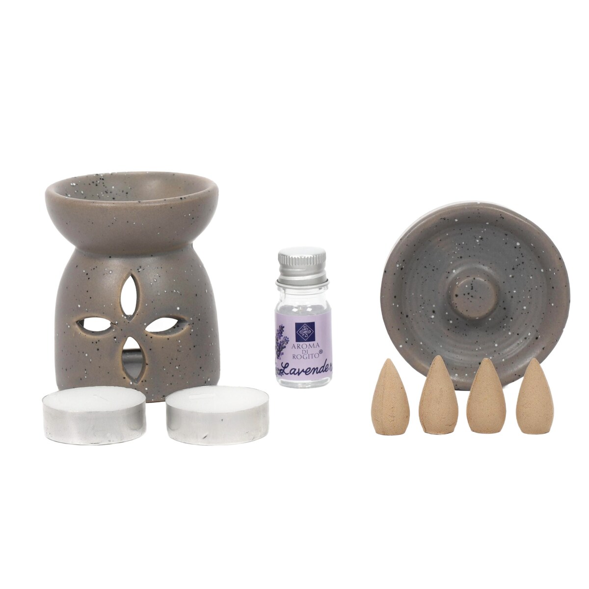 Kominek zapachowy + kadzidła HAPO, 9 elementów